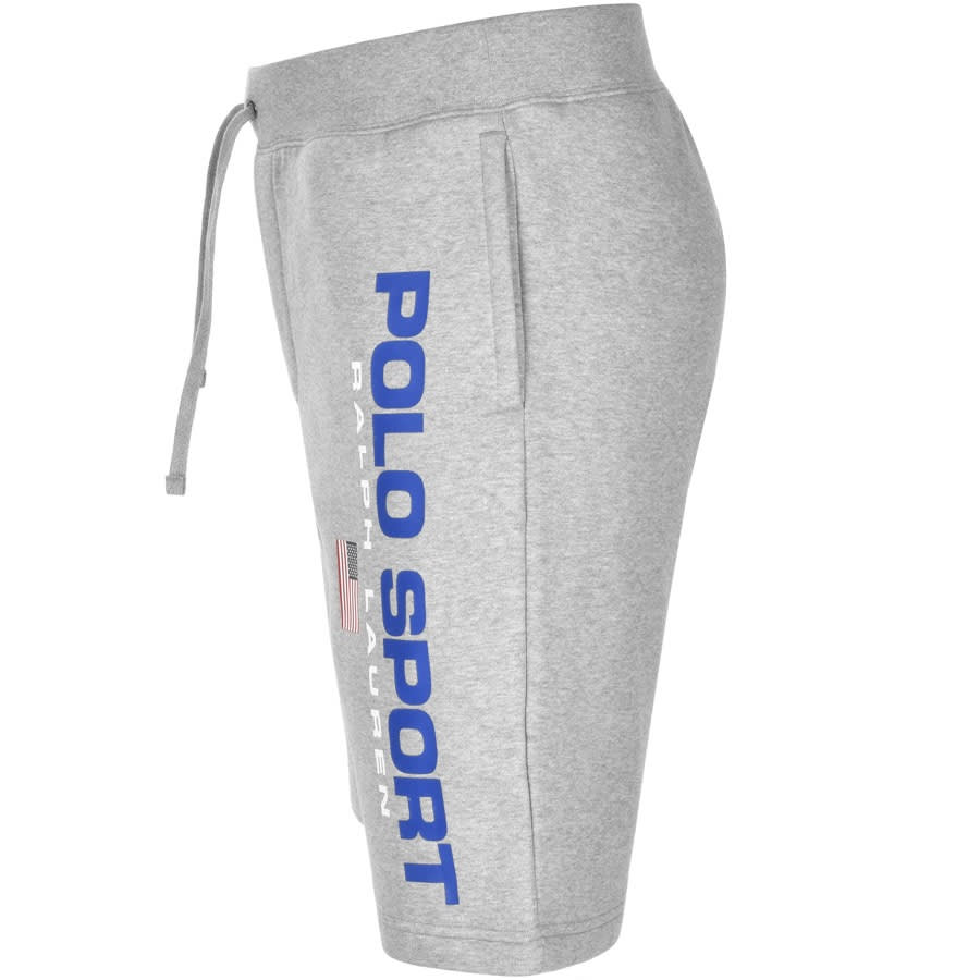 Alternative Image for ProductRalph Lauren Polo Logo Sweat Shorts Grey3